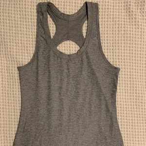 Cute gray Athleta workout tank